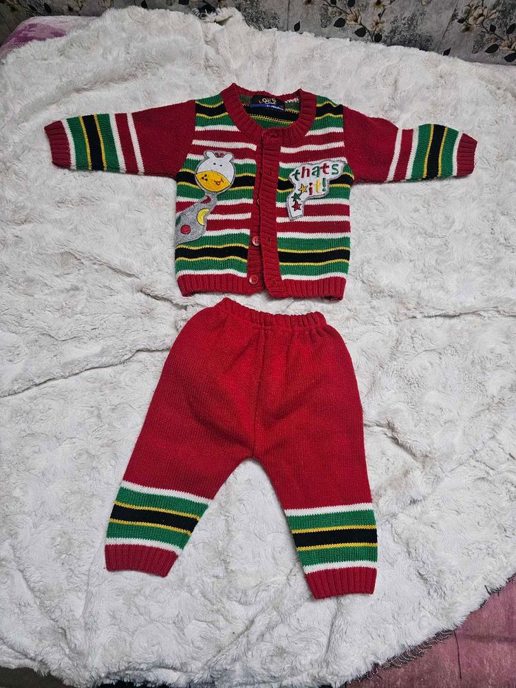 Cute Kids' Knit Outfit Set