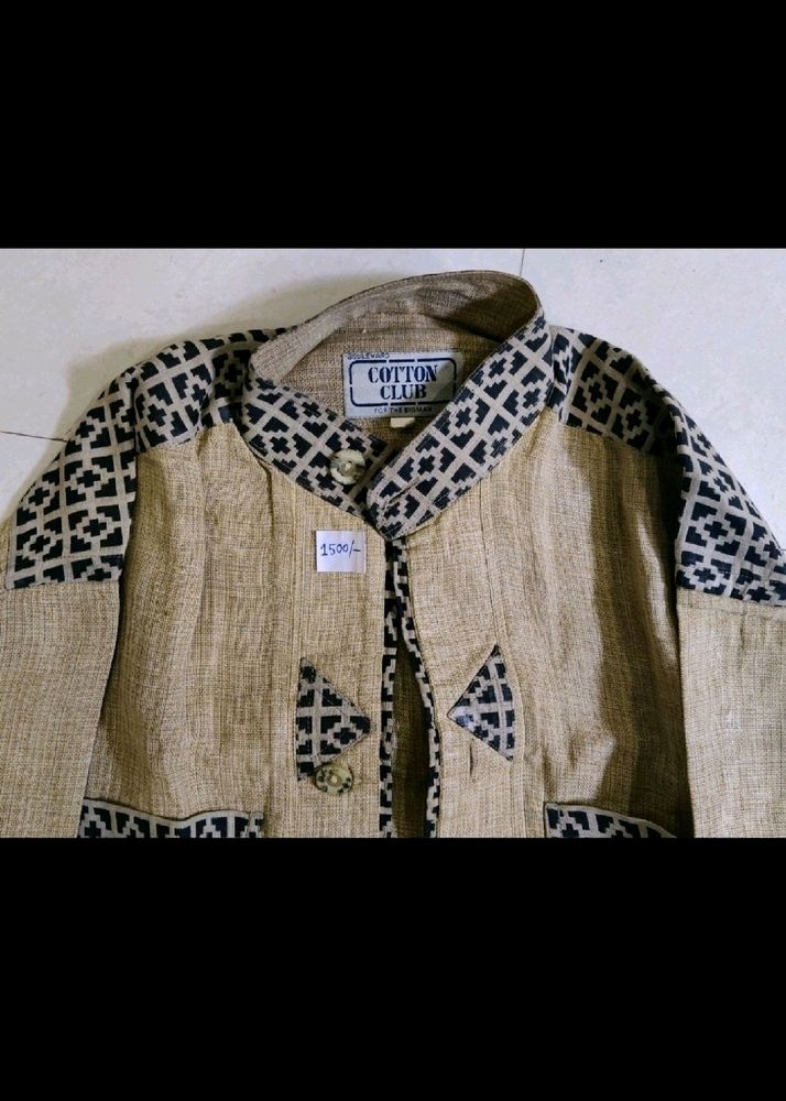 Cotton Club Ethnic Print Jacket