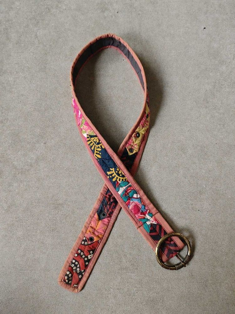 Patchwork Fabric Belt