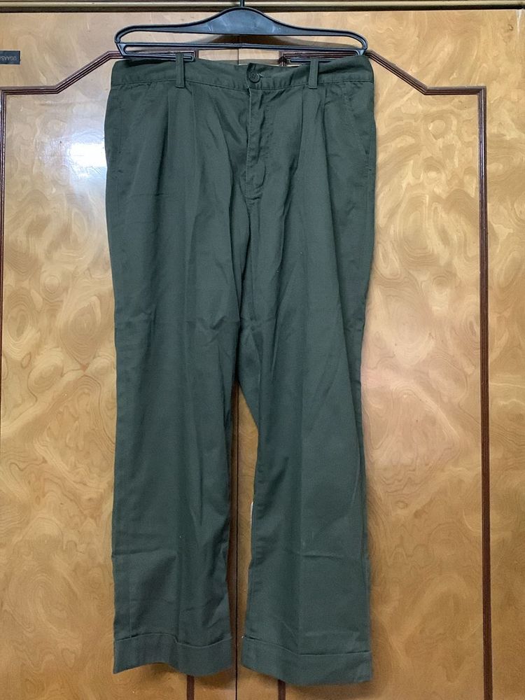 Green Colour Trouser For Women