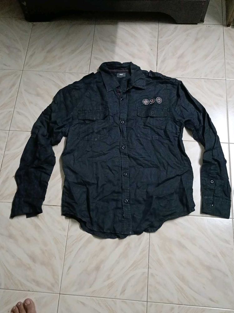 Men&#39;s Black Casual Shirt
