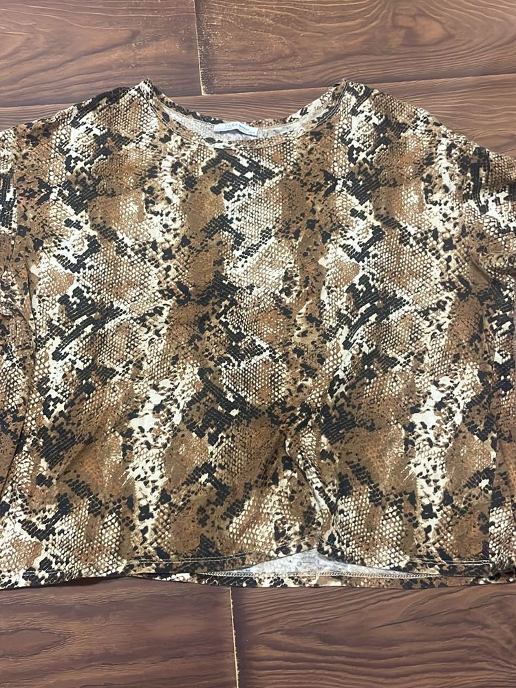 Tiger Print Zara Top