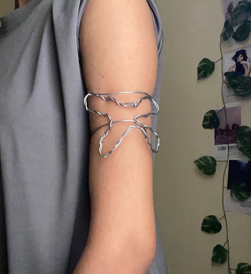 Y2k Silver Handcuff
