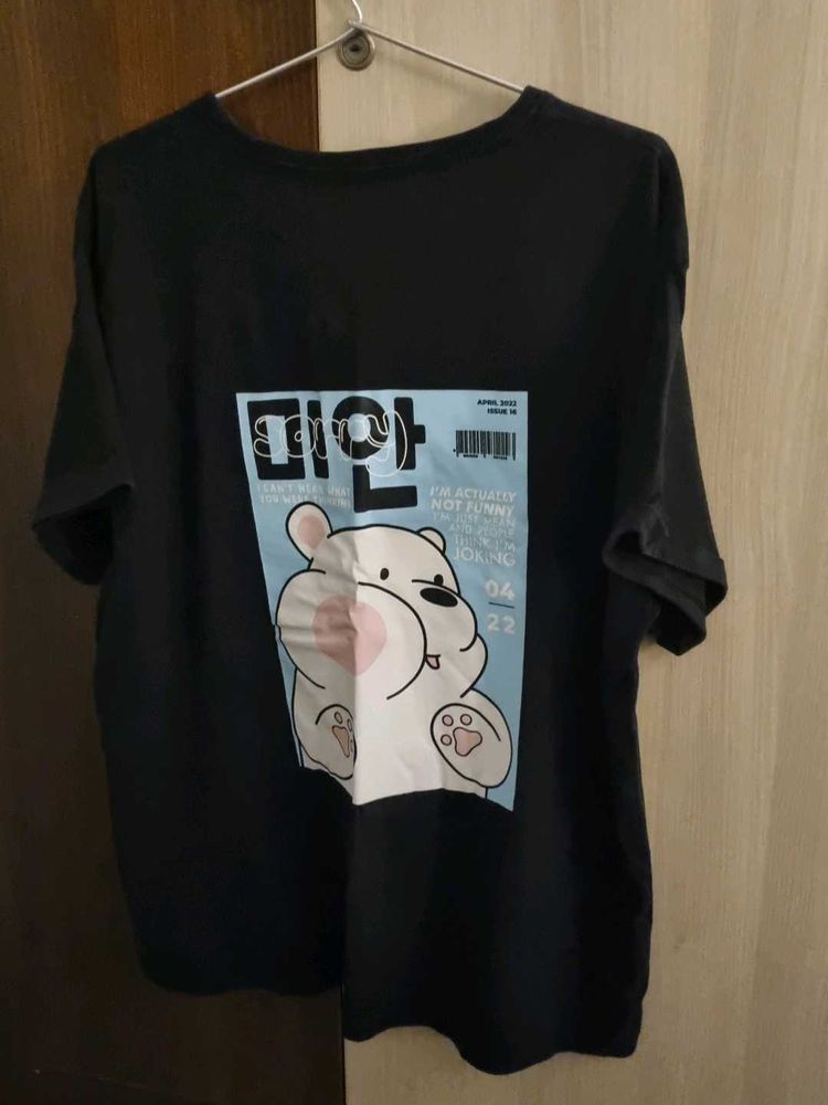 Bewakoof Korean Bear Magazine Printed Tshirt