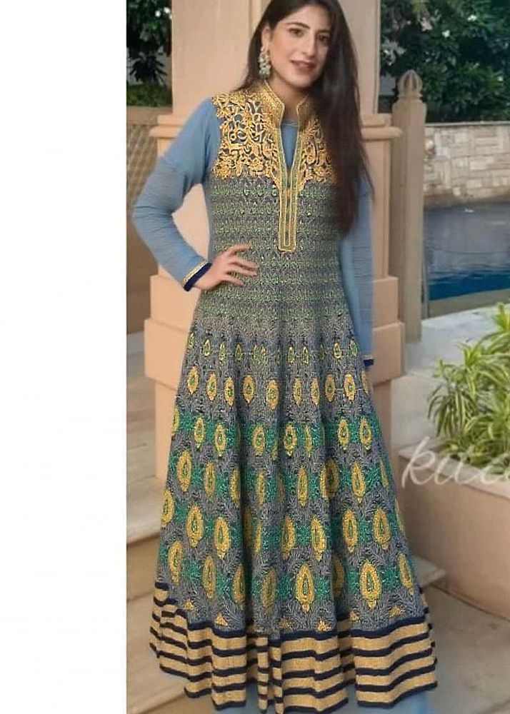 Heavy Anarkali Set With Necklace