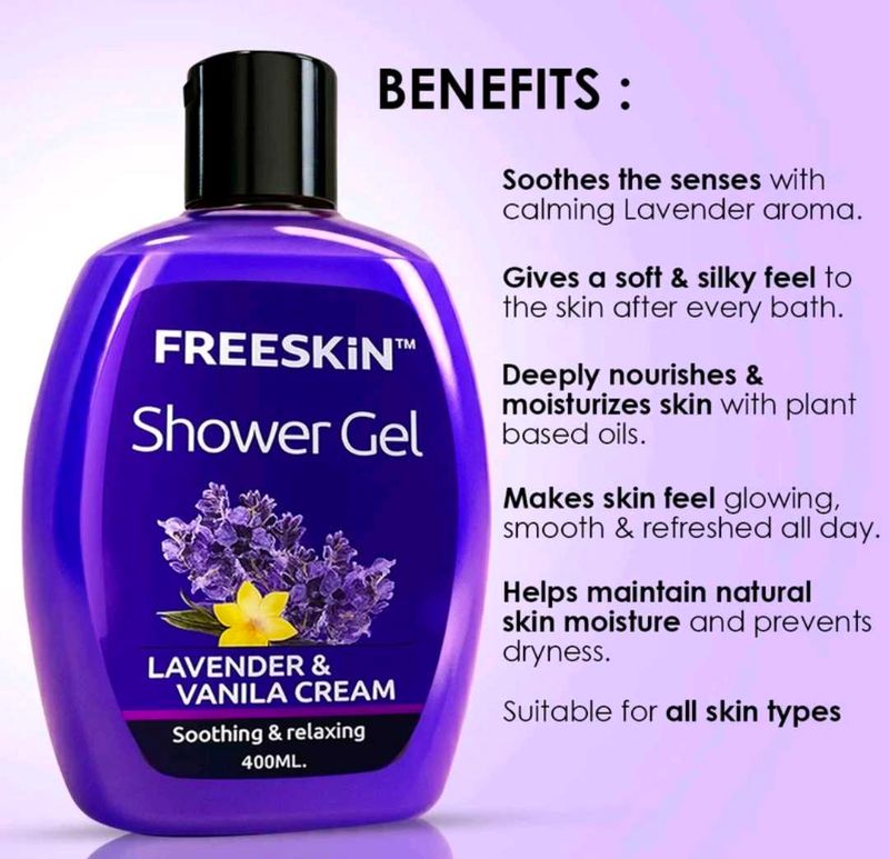 FREESKIN Lavender &amp; Vanilla Shower Gel