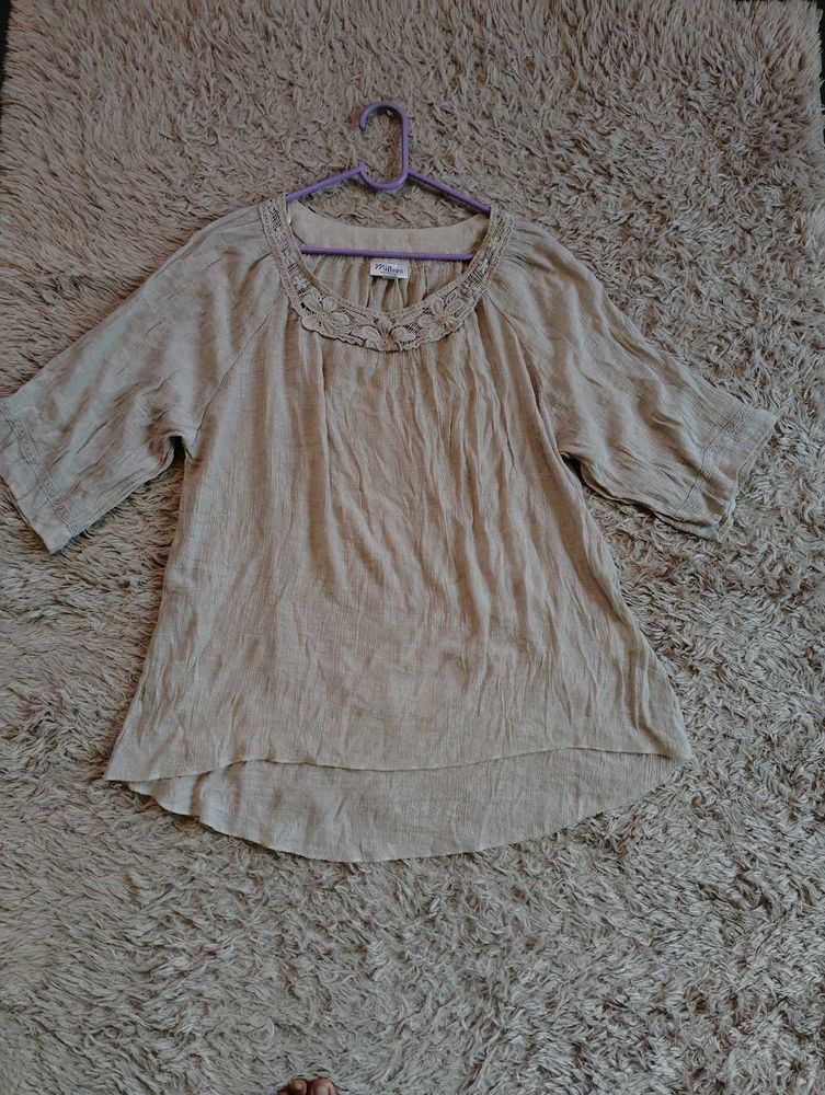 Nude Cotton Tops