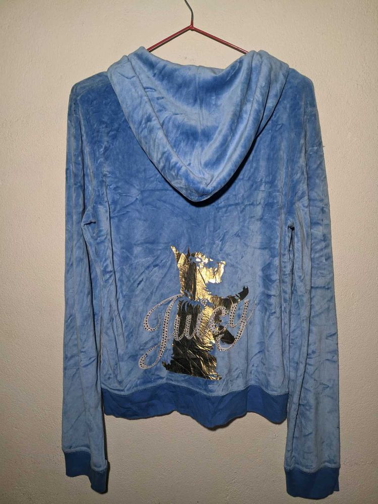 90s Fav Juicy Couture Nyc Bling Velour Jacket