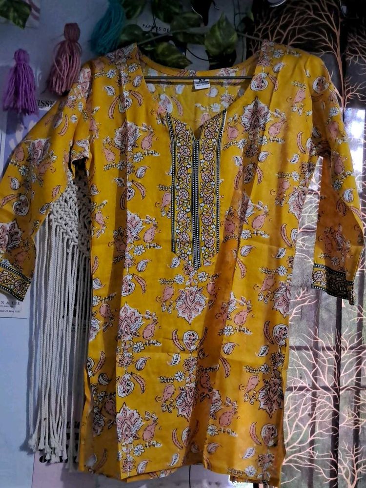 Floral Print Kurta