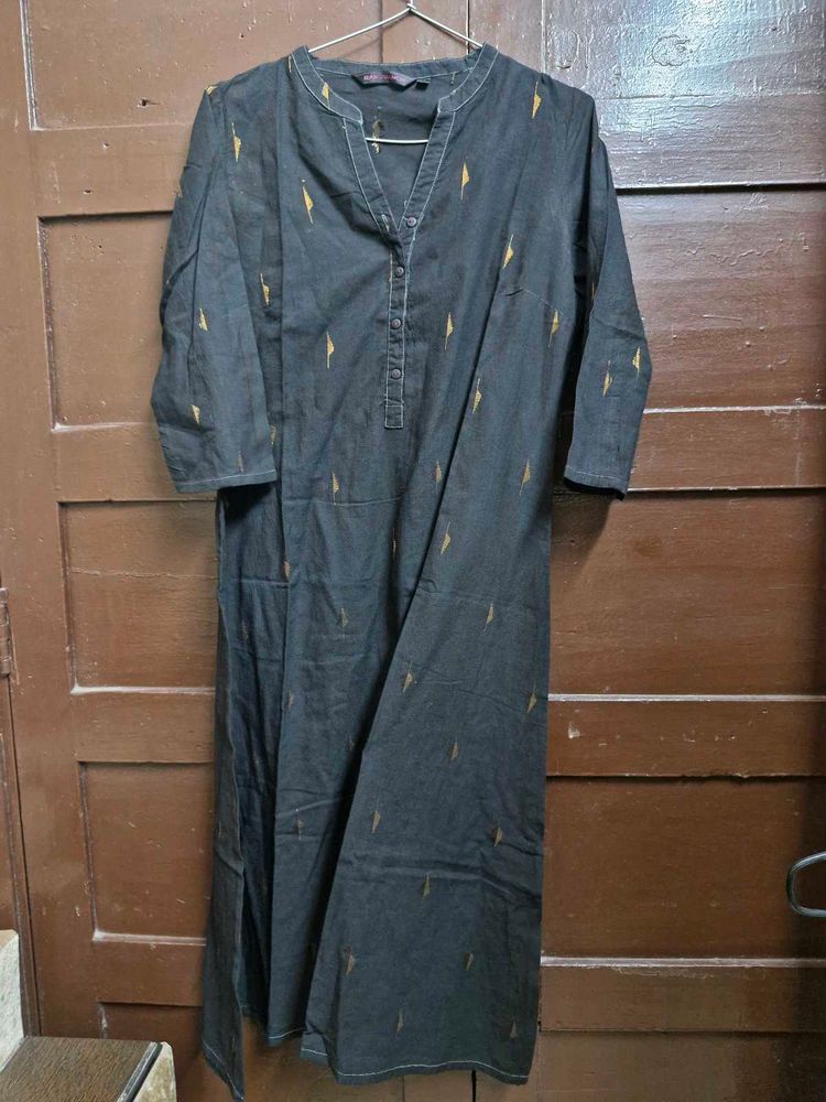 Rangmanch Black Printed Kurta