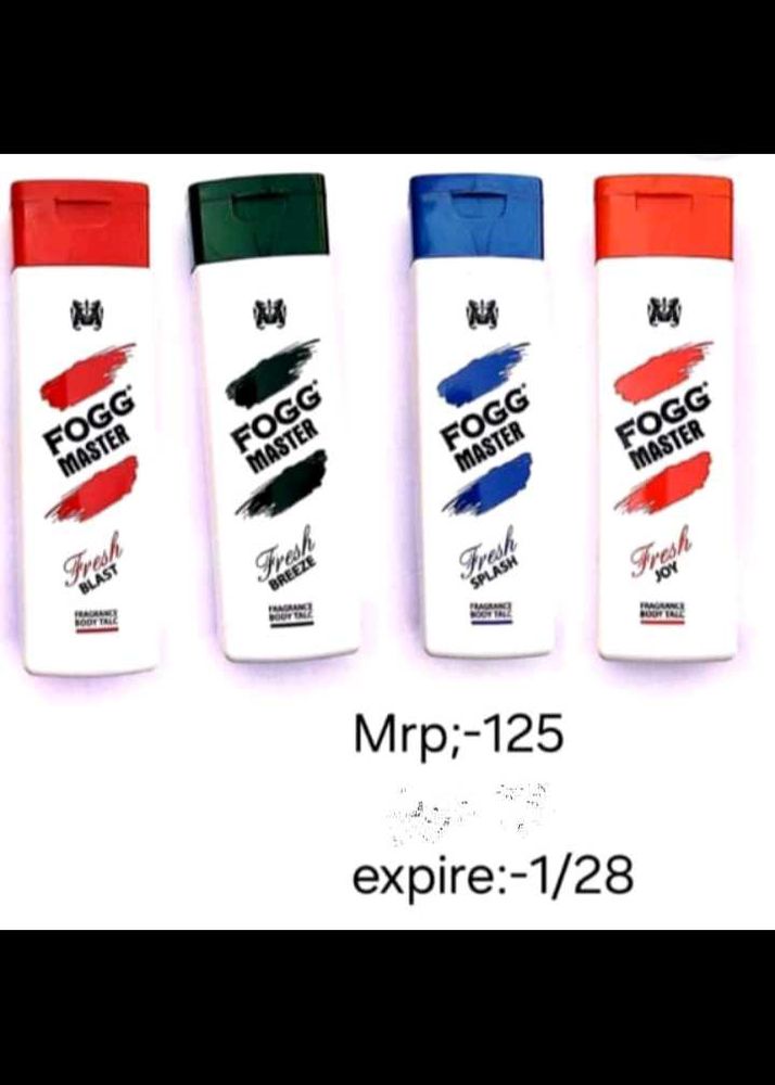 Fogg Master Body Talc - Four Pack!