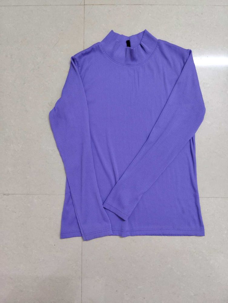 Purple Long Sleeve Top