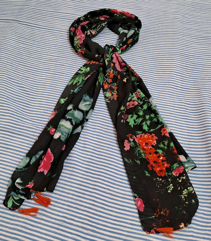 Green Black Rose - MULTI COLORED STOLE
