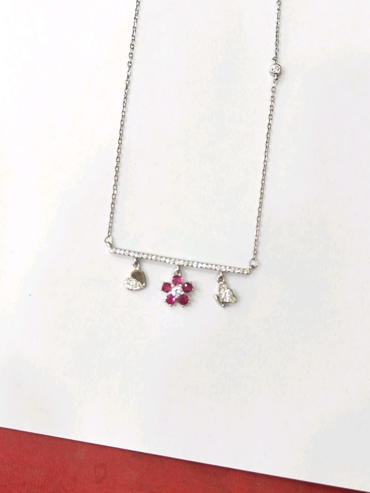 925 Silver Pendant Chain With Hallmark