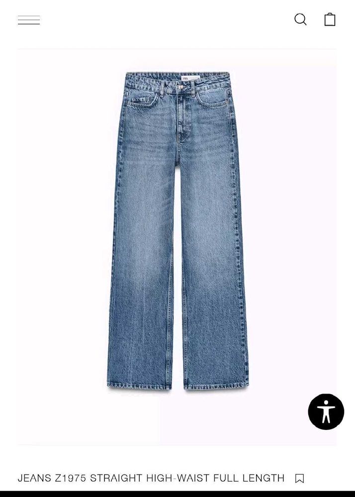 Zara brand new high waist straight fit jeans