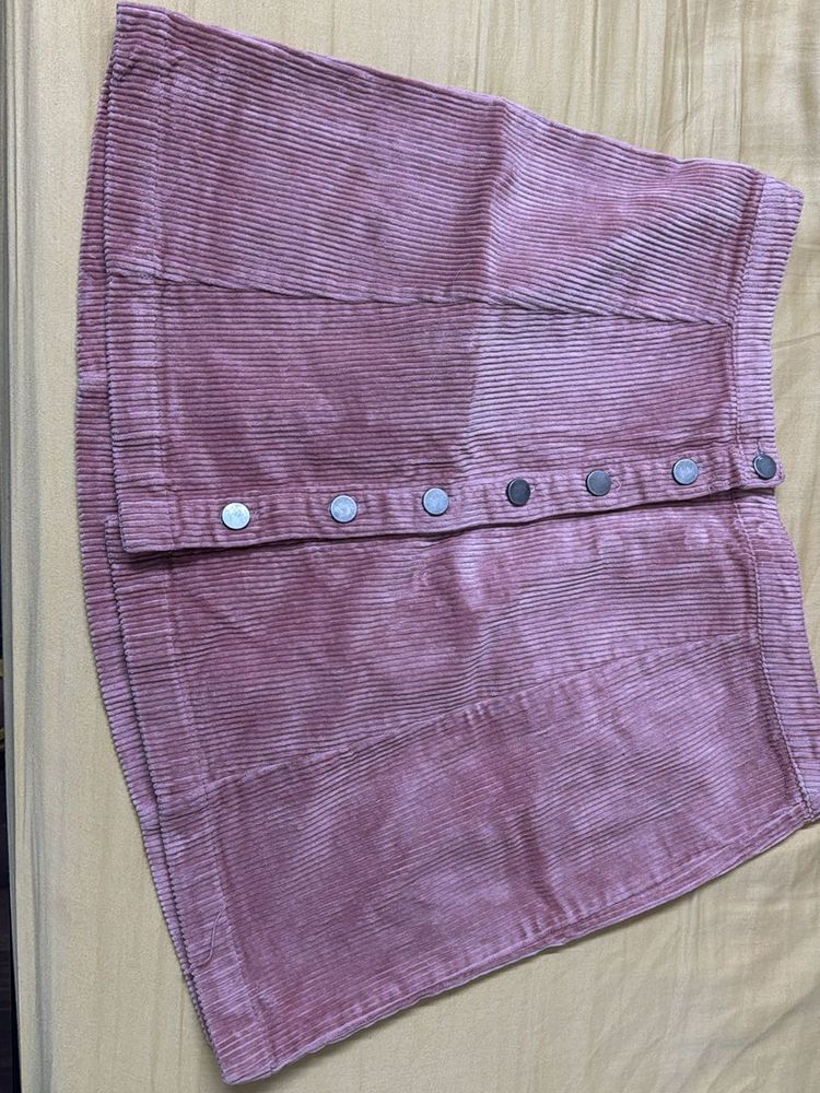 Corduroy/ Suede Skirt