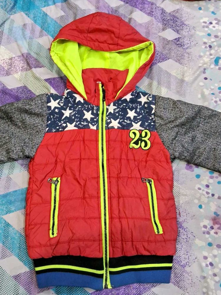 Boys Red Padded Jacket