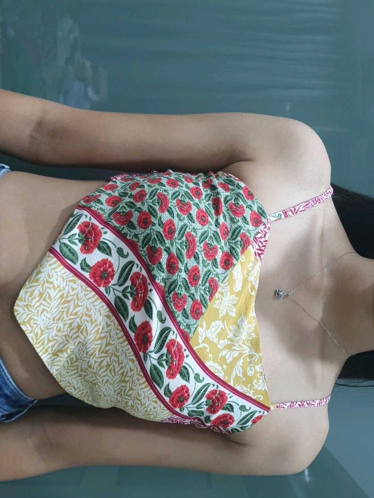 Floral Patchwork Top
