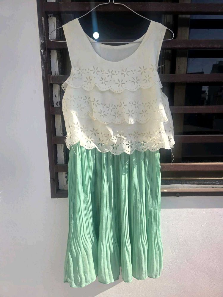 Tiered Mint Green Dress