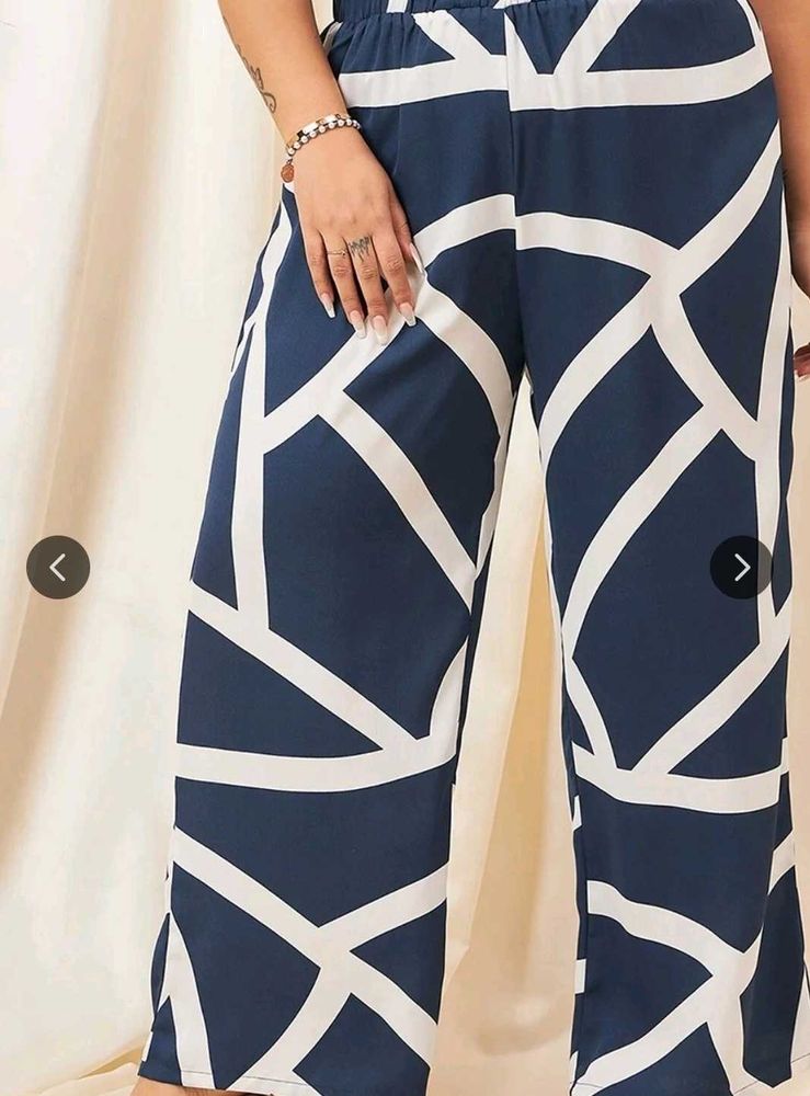 Geometric Print Pants