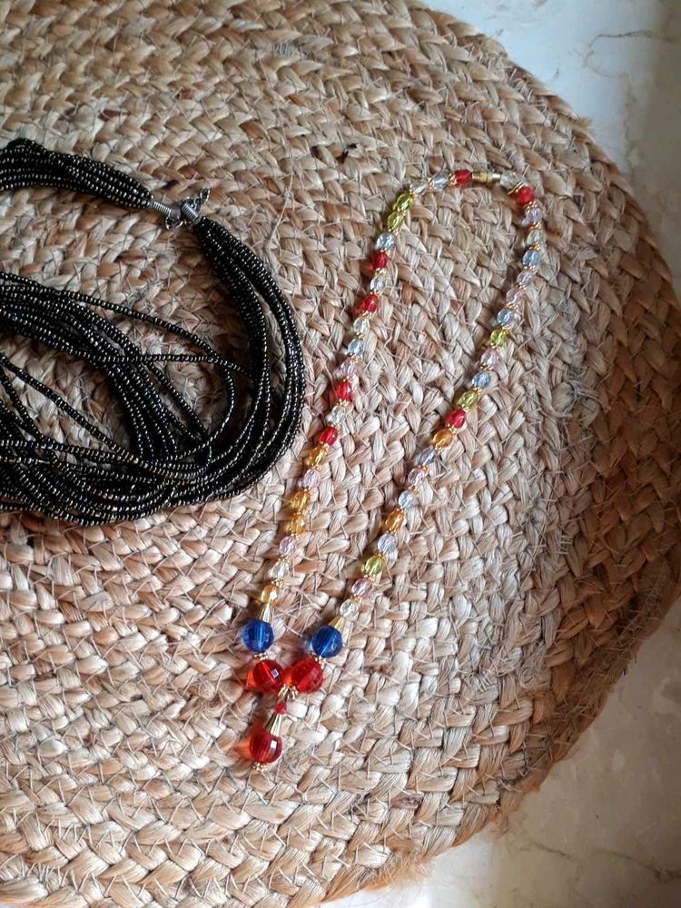 2 Beaded Necklaces