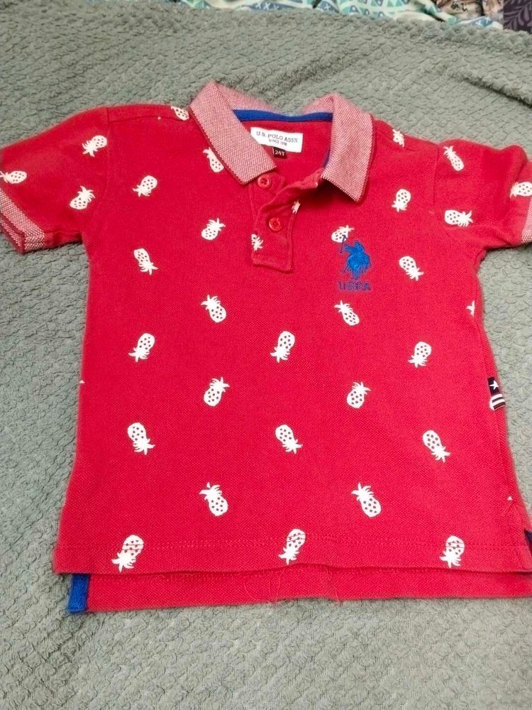 Cute Red Polo Shirt