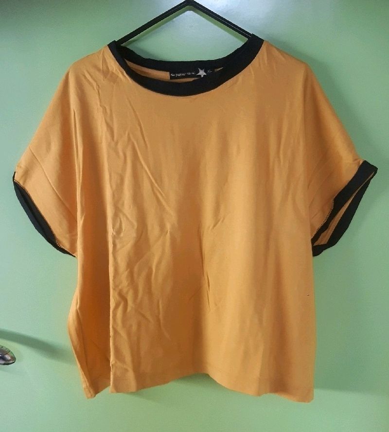 Mustard Yellow T-shirt For Women