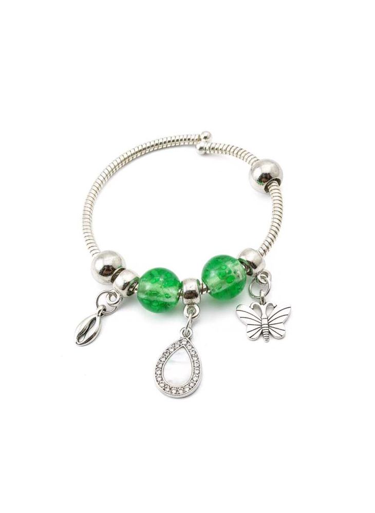 ✨ Green Butterfly Charm Bracelet ✨