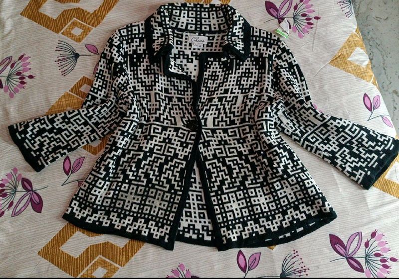 Black &amp; White Imported Sweater