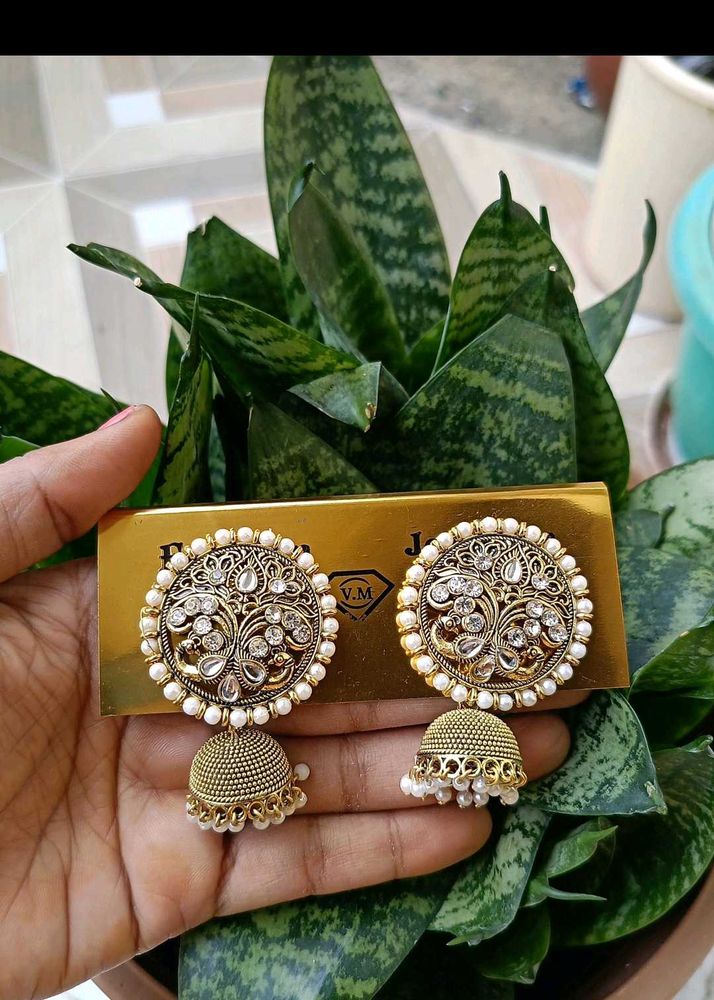 Stylish Big Size Jhumka--Party Wear