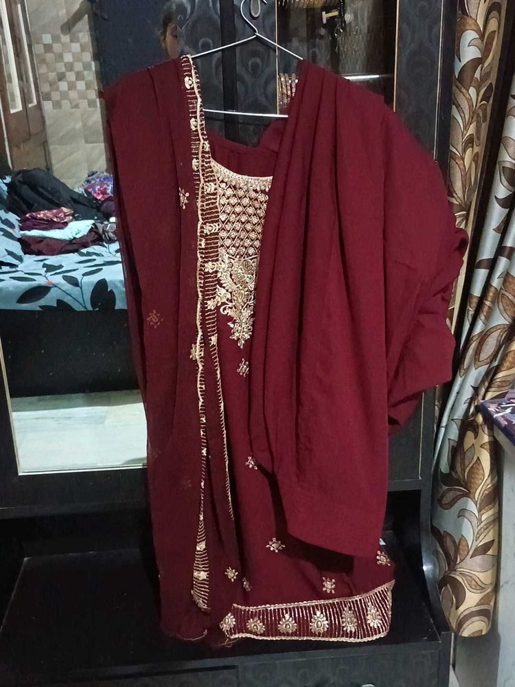 Embroidery Suit Salwar Full Set