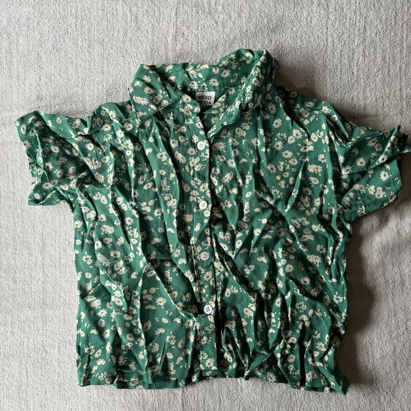 Vero Moda Green Boxy I Shirt