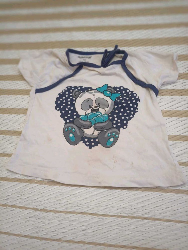👕 White Kids T-Shirt (1–2 Years)