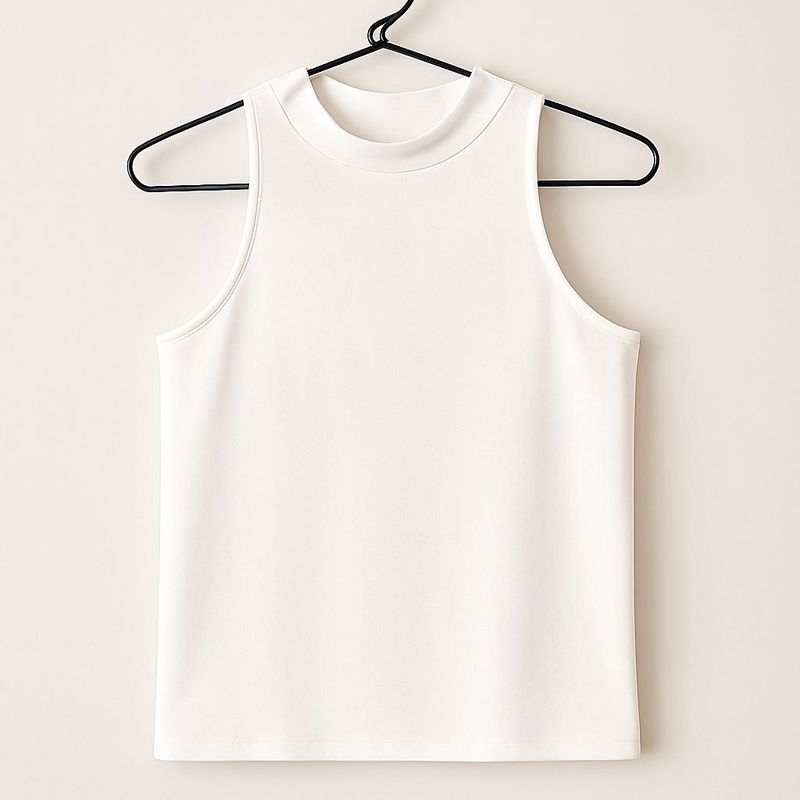 White Sleeveless Top