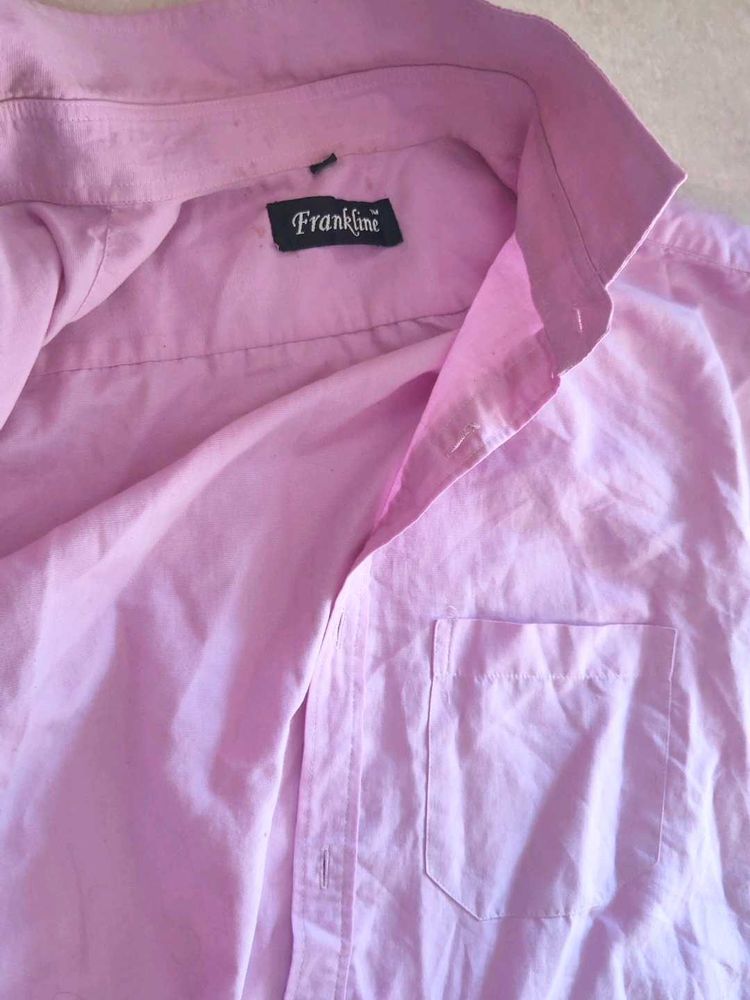 Pink colour formal shirt 1