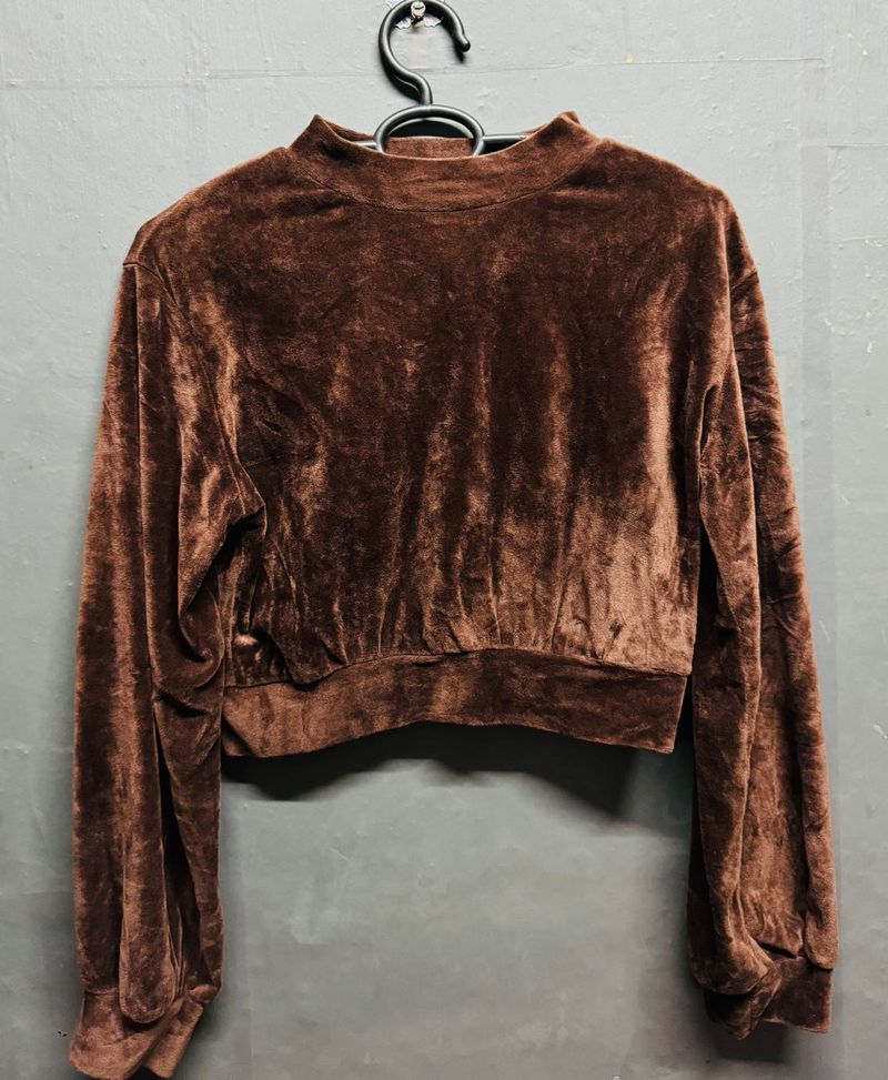 Crop Top - Coffee Brown