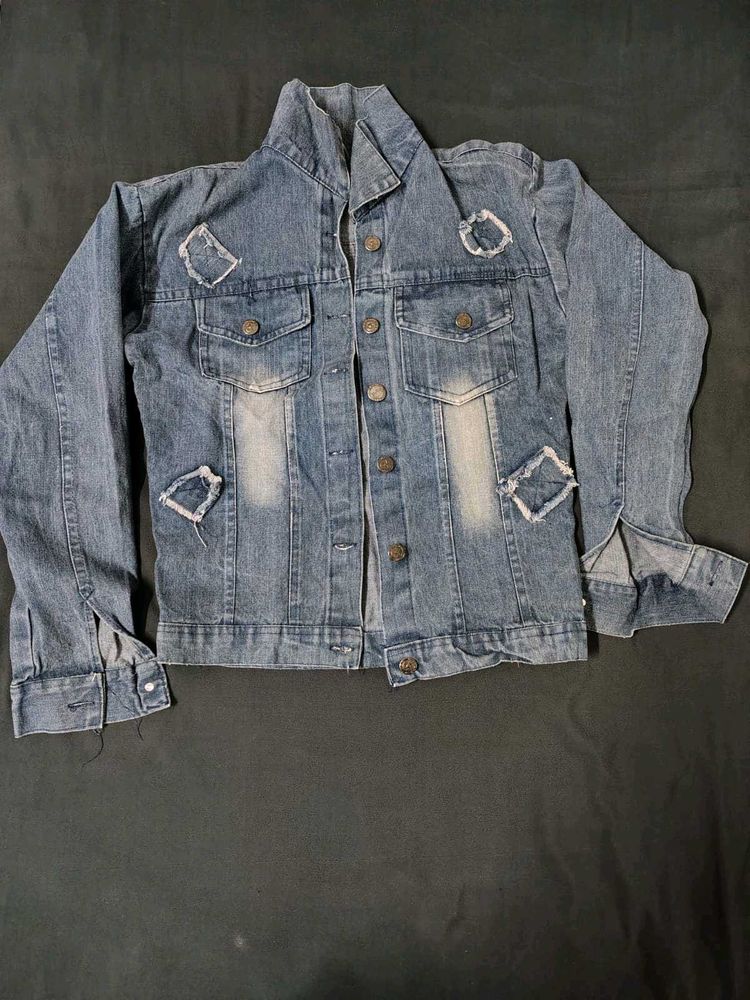 Distressed Denim Jacket