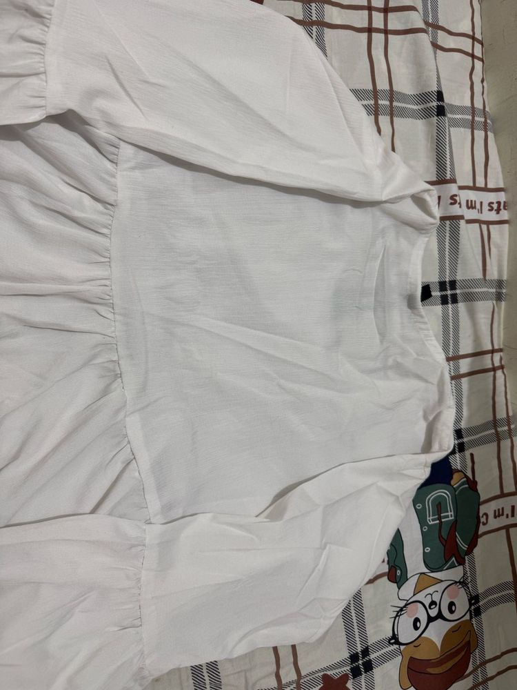 White Long Sleeve Dress