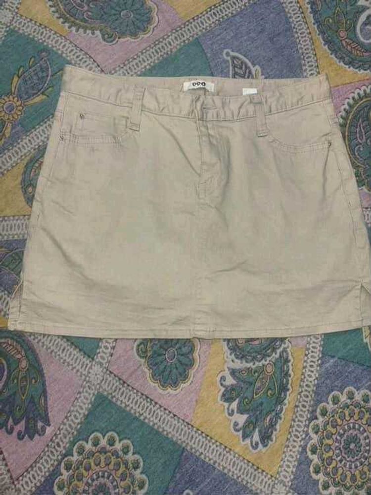 OOS Beige Mini Skirt