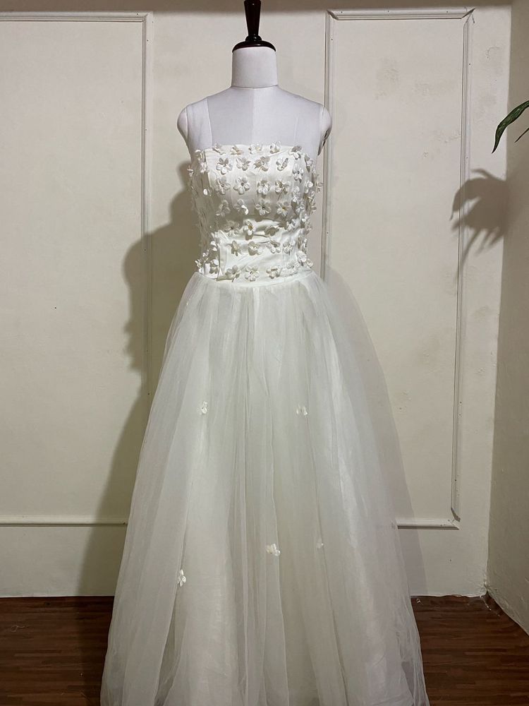 Elegant White Gown