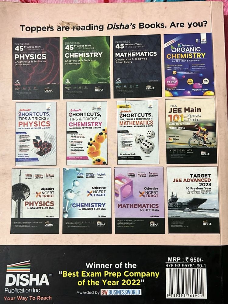 JEE Main Chapter-wise Solved Papers