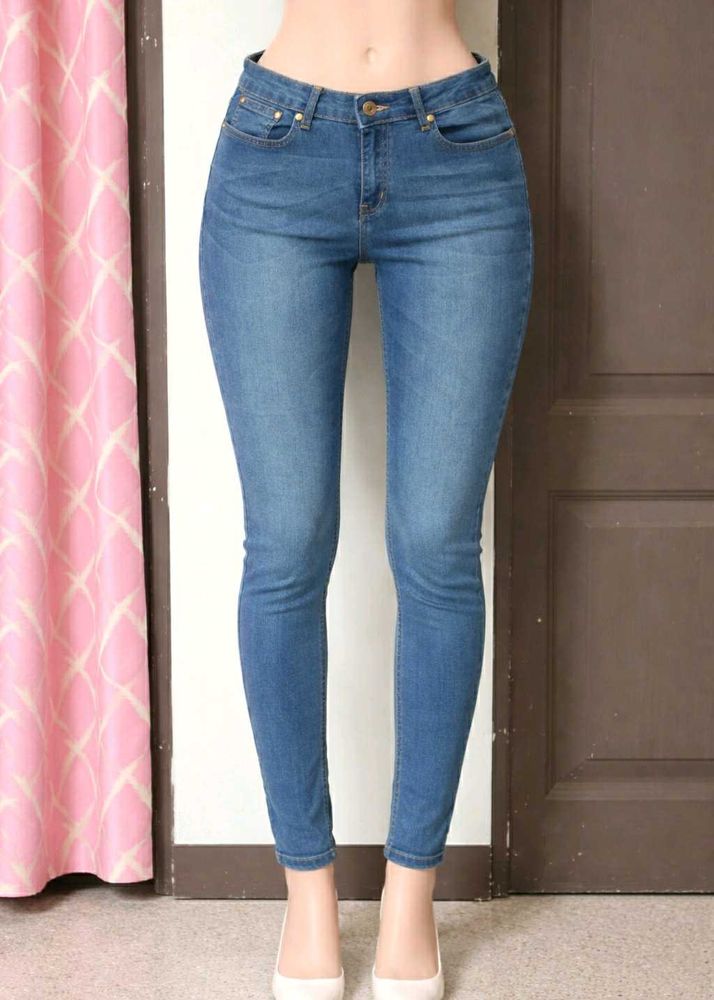 Skinny Blue Denim Jeans
