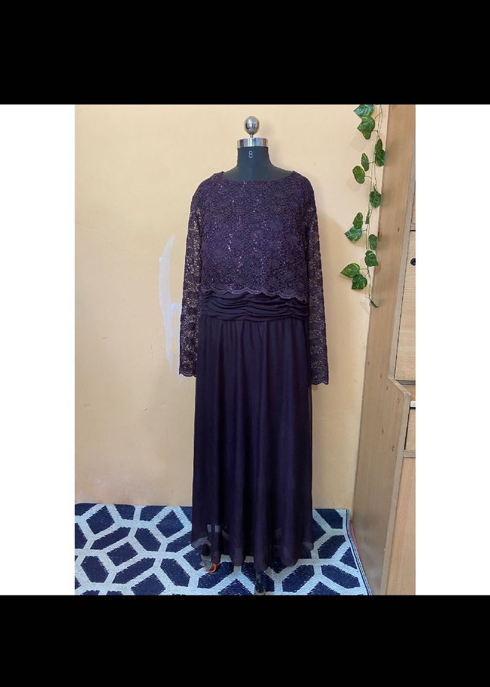 Plus Size Ankle Length Gown