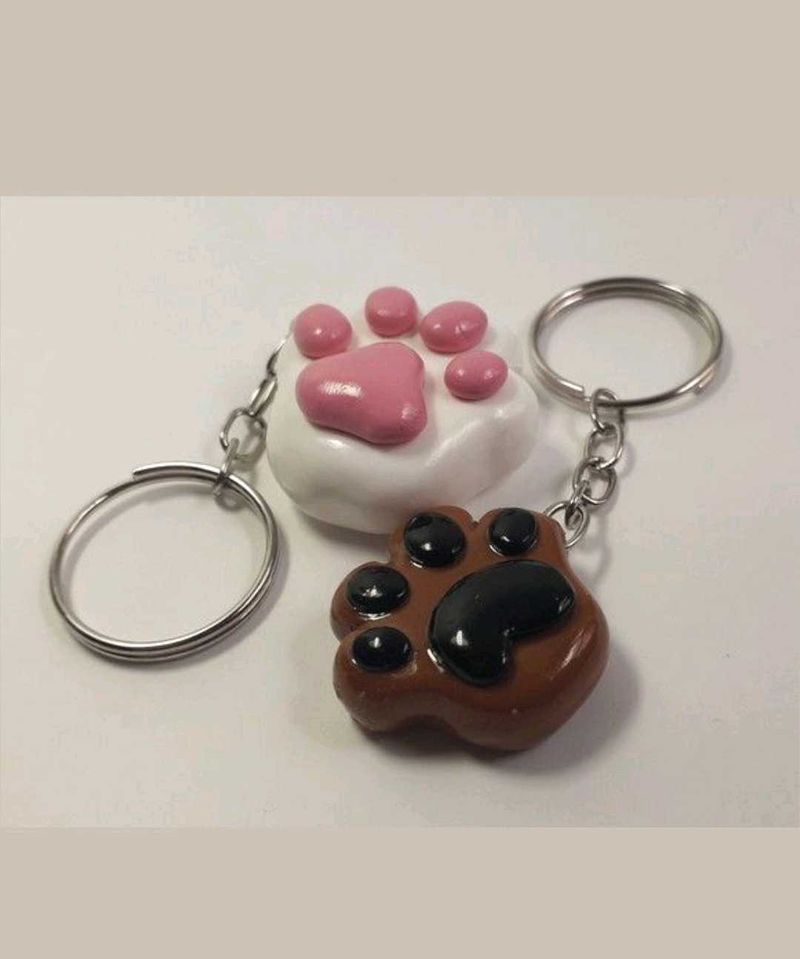 Paw Print Keychain 🐾
