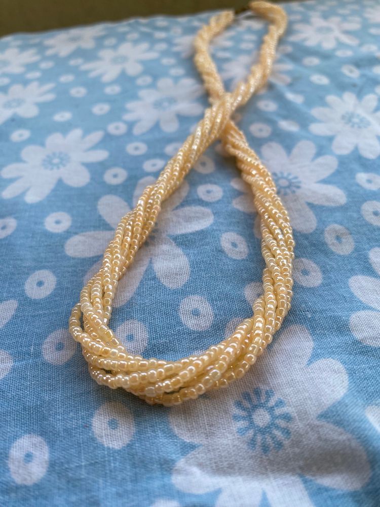 Shiny ✨ Cream Colour Bead Chain