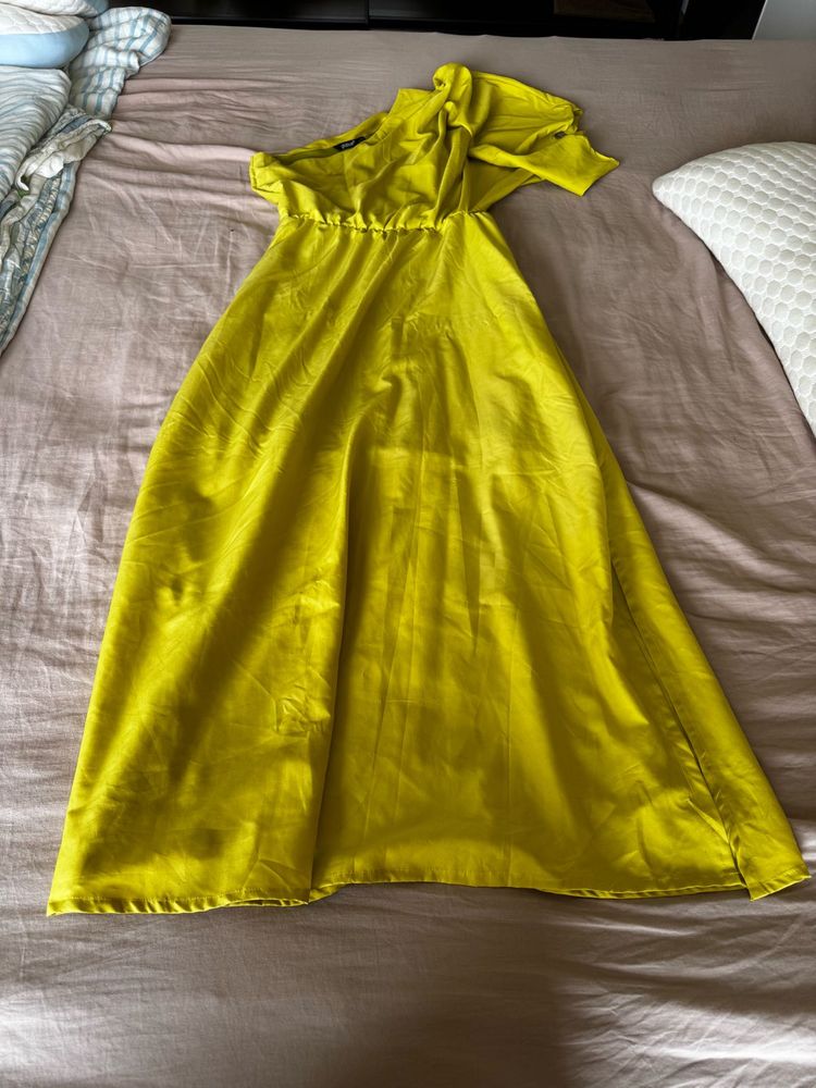 Neon One-Shoulder Dress