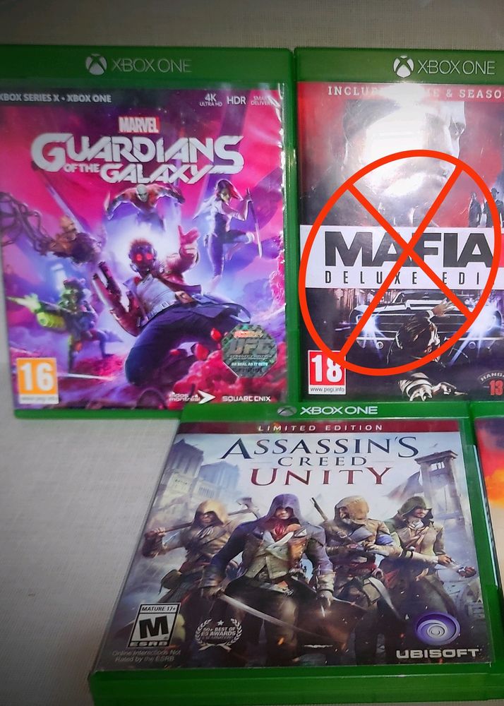 Xbox One AC Unity And Marvel&#39;s GOTG