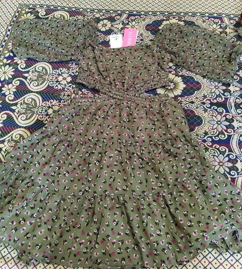 Floral Print Mini Dress