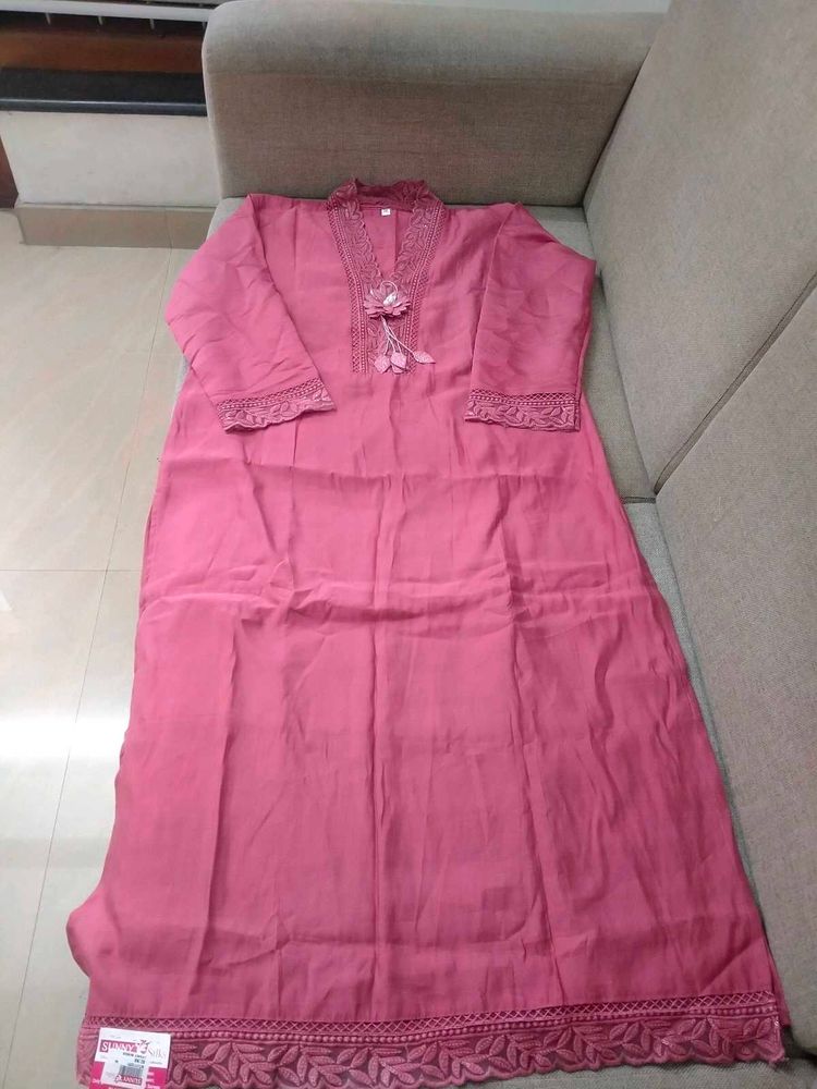 Pretty Rose Kurti 💓
