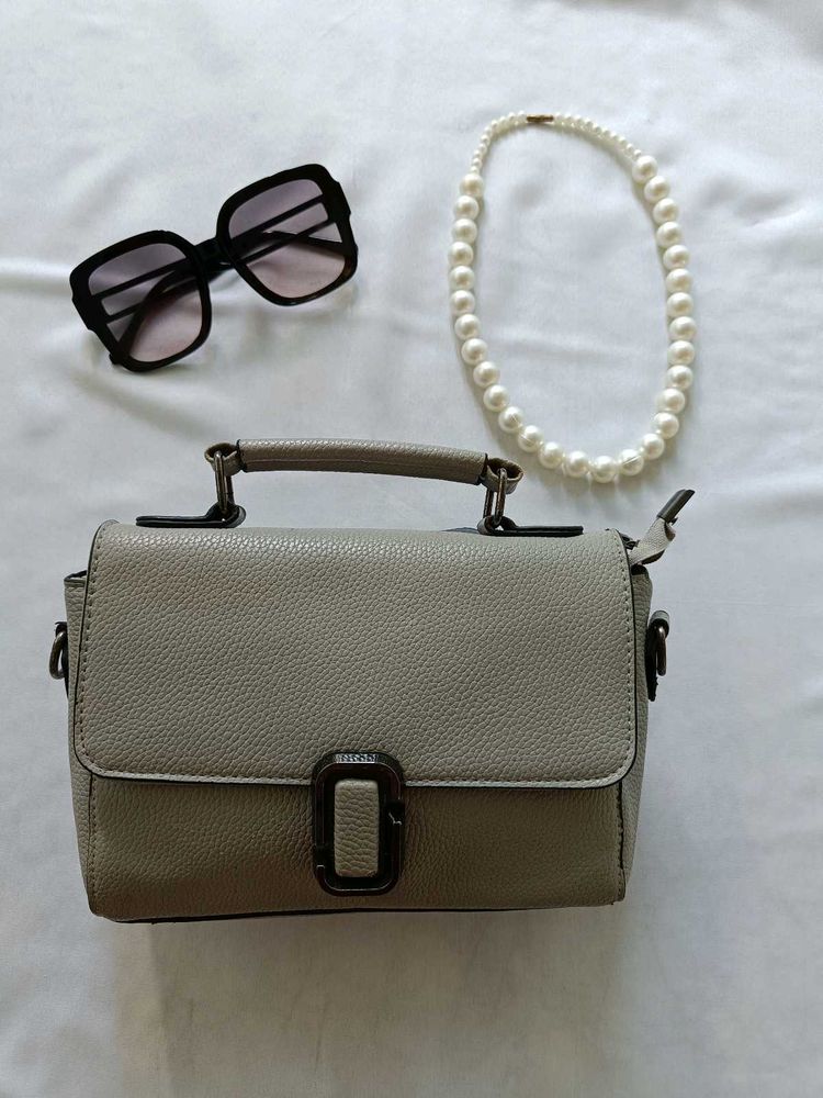 Grey Hand Held Bag